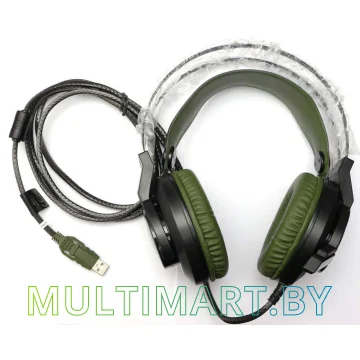Наушники A4Tech BLOODY J450 (черный/зеленый) картинка 3